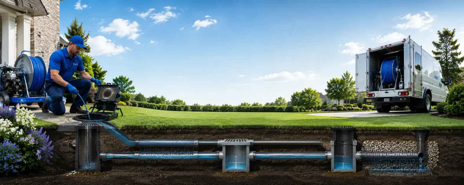 Outdoor drain cleaning information for Rochester, IL